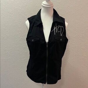 Harley-Davidson Black Sleeveless Top